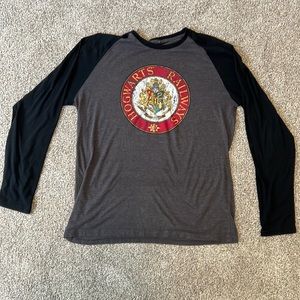 Hogwarts Railway Long-sleeved T-shirt Men’s XL